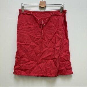Abercrombie & Fitch Coral Wrap Skirt